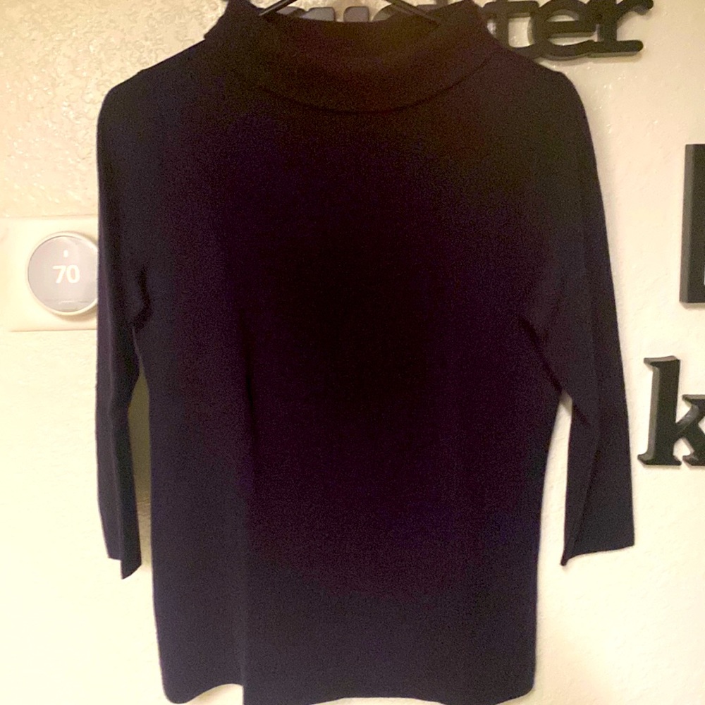 Talbots size 2 Petite, eggplant color sweater.